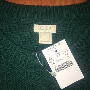 J Crew NWT Emerald Green Sweater